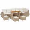 vidaXL Gartensofa-set 10 stk. 10-Sitzanzahl Beige und Creme