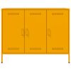 vidaXL Sideboard Senfgelb 100,5x39x79 cm Stahl
