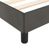 vidaXL Bettgestell ohne Matratze Dunkelgrau 120x190 cm Samt