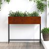 vidaXL Hochbeet Gartenpflanzer Rostig 100 x 26 x 82 cm Wetterfeststahl