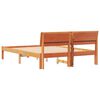 vidaXL Bettrahmen Wachsbraun 140 x 190 cm Massives Kiefernholz