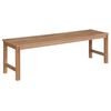 vidaXL Gartenbank mit Anthrazit Auflage 150 cm Massivholz Teak