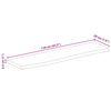 vidaXL Tischplatte mit Baumkante 110x20x2,5 cm Massivholz Mango