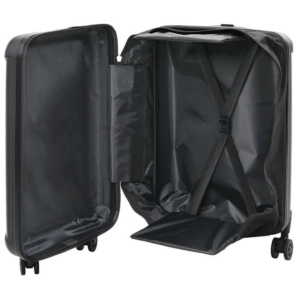 vidaXL Koffer mit Schloss Schwarz 34 x 23 x 55,5 cm ABS Kunststoff