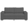 vidaXL Zweisitzer-Sofa Dunkelgrau 140 cm Cordstoff