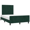 vidaXL Bettgestell ohne Matratze Dunkelgr&uuml;n 120x190 cm Samt