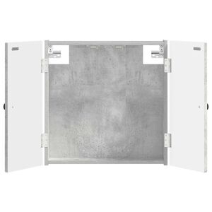 vidaXL Dartboard Schrank EDE Betongrau 52,5 x 10,5 x 53,5 cm