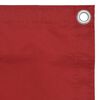 vidaXL Balkon-Sichtschutz Rot 120x400 cm Oxford-Gewebe