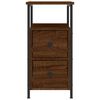 vidaXL Nachttisch Braun Eichen-Optik 30x60x60 cm Holzwerkstoff