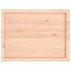 vidaXL Wandregal 80x60x(2-6) cm Massivholz Eiche Unbehandelt