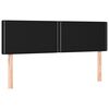vidaXL Boxspringbett mit Matratze Schwarz 140x190 cm Stoff