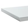 vidaXL Wandregale 2 Stk. 50x40x3 cm Silbern Edelstahl