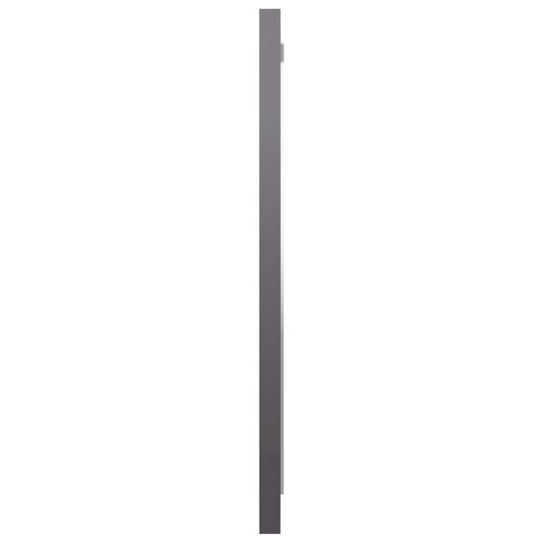 vidaXL Badspiegel Hochglanz-Grau 40x1,5x37 cm Holzwerkstoff