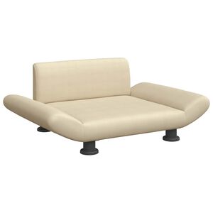 vidaXL Hundebett Creme 70x45x28 cm Stoff