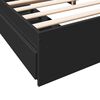 vidaXL Bettgestell mit Schubladen Schwarz 200x200 cm Holzwerkstoff