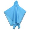 vidaXL Regenponcho mit Kapuze 2-in-1-Design Blau 223x145 cm