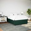 vidaXL Bettgestell ohne Matratze Dunkelgr&uuml;n 140x190 cm Samt