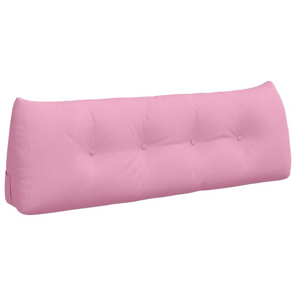 vidaXL R&uuml;cken Kissen Rosa 140 x 24 x 50 cm Stoff