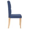 vidaXL Esszimmerst&uuml;hle 2 Stk. Blau Stoff