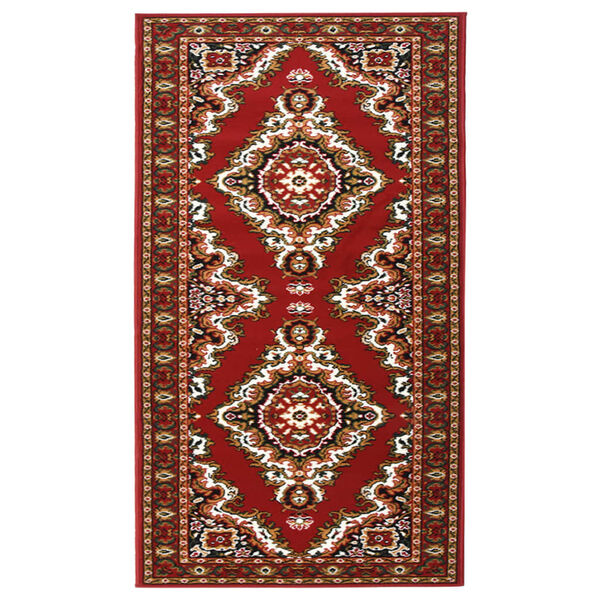 vidaXL Teppichl&auml;ufer BCF Orientalisch Rot 100x150 cm