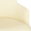 vidaXL Esszimmerst&uuml;hle 2 Stk. Creme Stoff