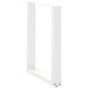 vidaXL Esstischbeine U-Form 2 Stk. Wei&szlig; 70x(72-73) cm Stahl