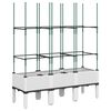 vidaXL Pflanzk&uuml;bel mit Rankgitter Wei&szlig; 120x40x142,5 cm PP