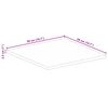 vidaXL Tischplatte 50x50x2,5 cm Quadratisch Raues Massivholz Mango