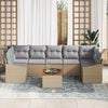 vidaXL Garten-Sofa-Set 8 pcs Beige und Hellgrau