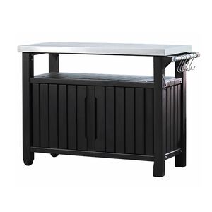 Keter Gartentisch f&uuml;r Grill Unity Multifunktional XL Holzoptik