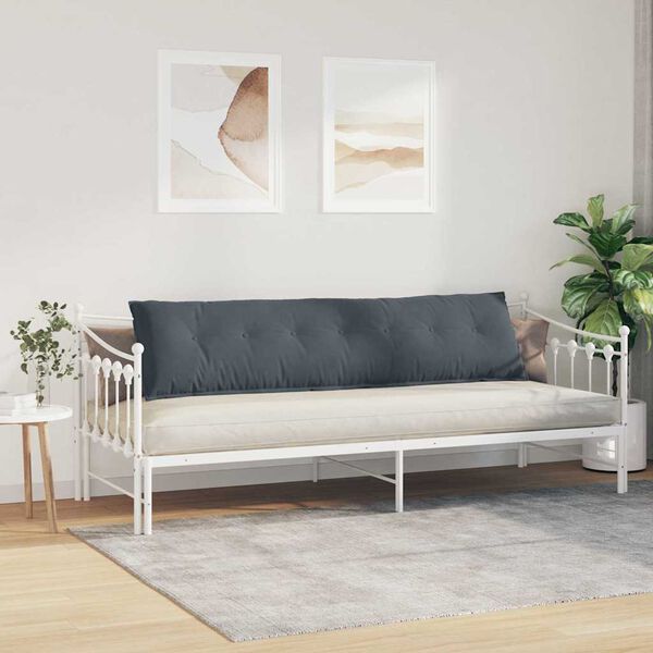 vidaXL R&uuml;ckenkissen Dunkelgrau 200 x 50 cm Cordstoff