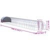 vidaXL Outdoor-H&uuml;hnerstall 3x24x2 m Verzinkter Stahl