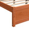 vidaXL Bettrahmen Wachsbraun 205.5 x 95.5 x 51 cm Massives Kiefernholz
