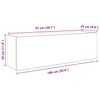 vidaXL Bad-Wandschrank Schwarz 100x25x30 cm Holzwerkstoff