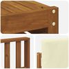 vidaXL M&ouml;belsets mit Kissen 5 pcs Natur und Creme Holzwerkstoff