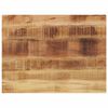 vidaXL Tischplatte 80x70x1,5 cm Rechteckig Raues Massivholz Mango