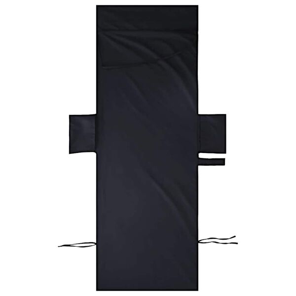 vidaXL Sonnenliege-T&uuml;cher 2 pcs Schwarz 210 x 75 cm