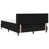 vidaXL Boxspringbett mit Matratze Schwarz 200 x 160 cm Polyester