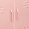 vidaXL Lagerschrank Rosa 80x35x101,5 cm Stahl