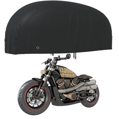 vidaXL Motorrad-Abdeckung Schwarz 230x95x125 cm 210D Oxford