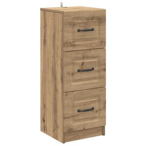vidaXL Schubladenschrank Artisan-Eiche 33 x 34,5 x 87 cm Holzwerkstoff