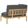 vidaXL Sofa Set Uni Anthrazit 131,5 x 92 x 69 cm Massivholz Akazie