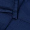 vidaXL Gewichtsdecke Blau 220x235 cm 15 kg Stoff