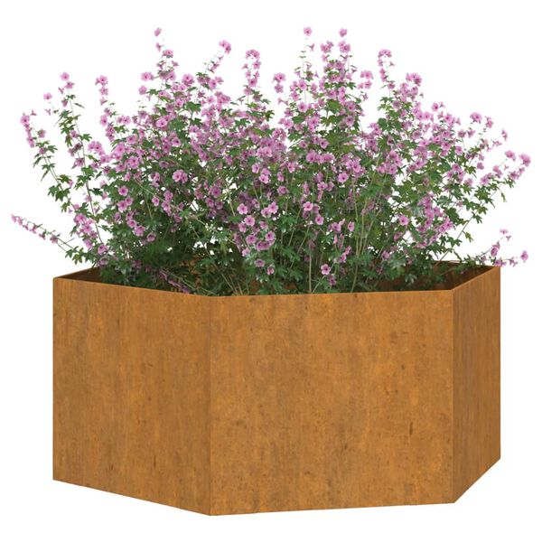 vidaXL Pflanzk&uuml;bel Rostig 90x90x45 cm Cortenstahl