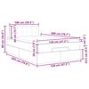 vidaXL Ottoman-Bett mit Matratze Dunkelbraun 120x200 cm Stoff
