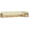 vidaXL Outdoor-Sofagarnitur 6 Stk. Wei&szlig; und Creme Polyester