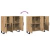 vidaXL Sideboard Artisan-Eiche 90 x 34 x 80 cm Holzwerkstoff