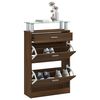 vidaXL Schuhschrank Braun Eichen-Optik 63x24x104 cm Holzwerkstoff