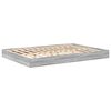 vidaXL B&uuml;cherregal-Bett Grau Sonoma 150 x 200 cm Holzwerkstoff