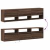 vidaXL TV-Wandschrank mit LED Braun Eichen-Optik 180x31x45 cm